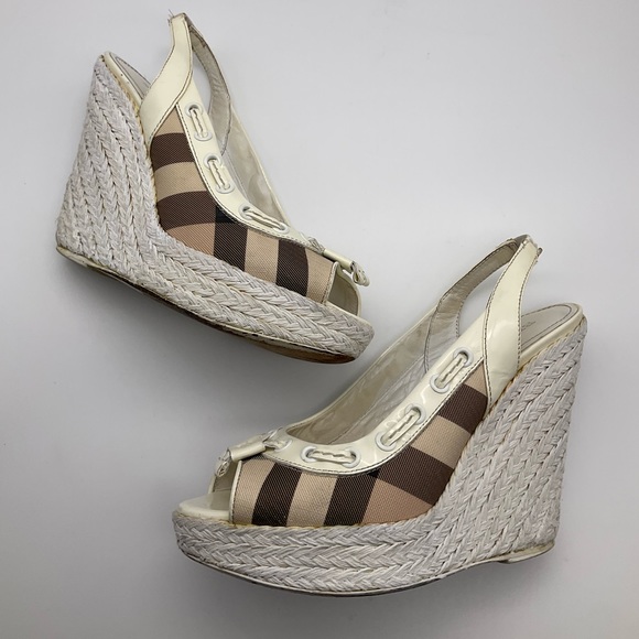 BURBERRY ESPADRILLES HEELS - Picture 11 of 13